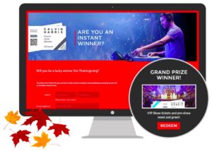 Thanksgiving Marketing Campaign - Instant Win Sweepstakes